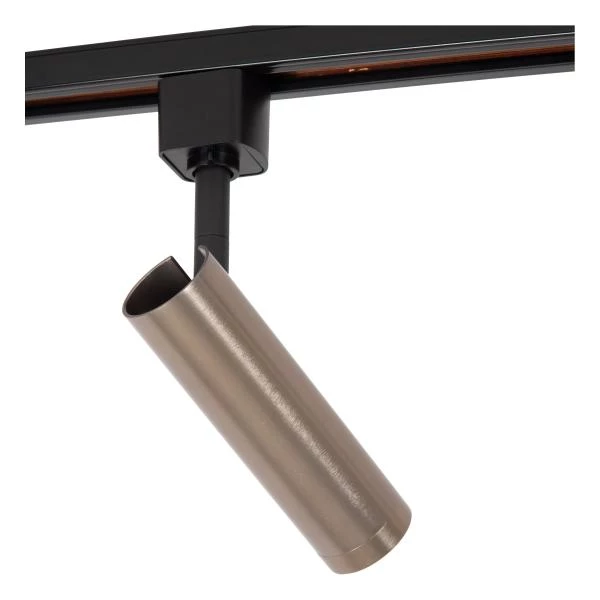 Lucide TRACK GRADO Foco de riel - Sistema de carril monofásico / Iluminación con rieles - 1xGU10(MR11) - Hierro gris (Extensión) - detalle 1